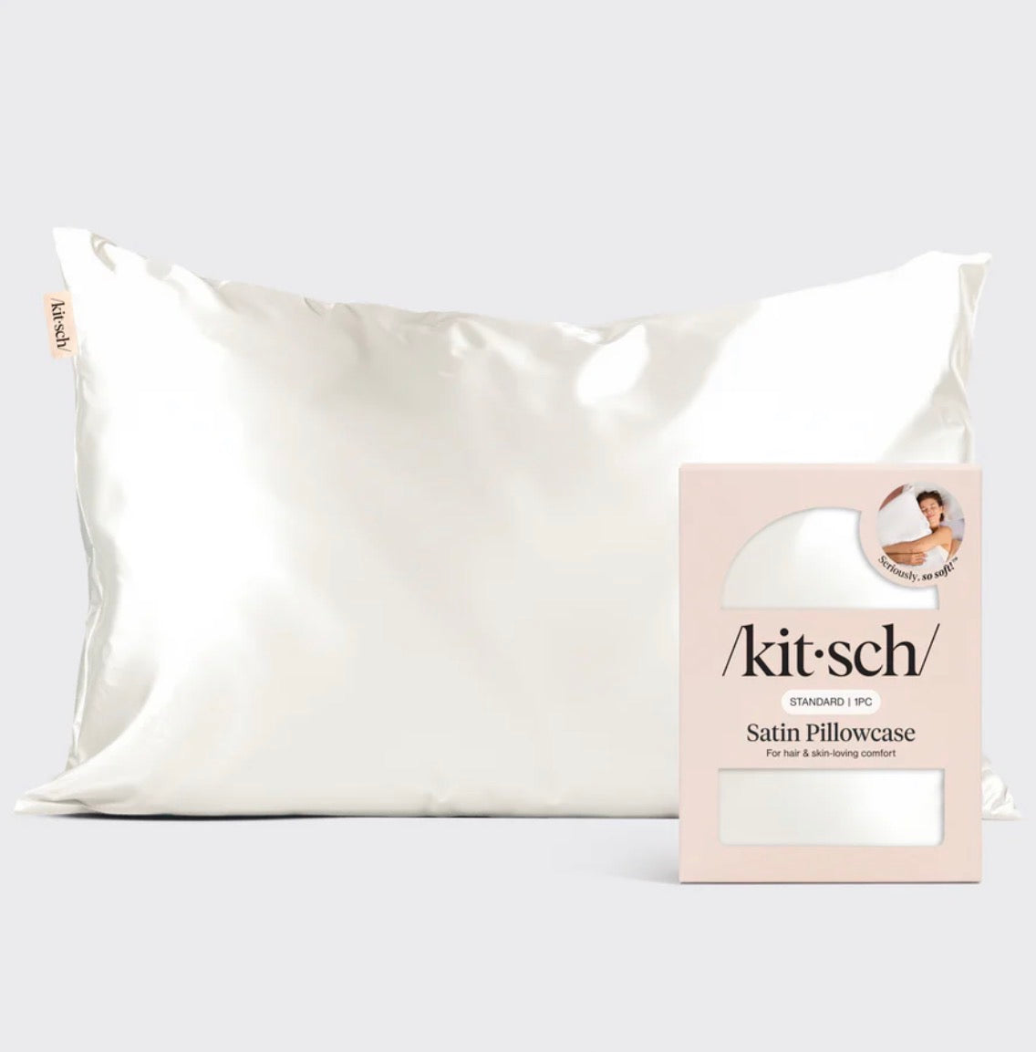 Satin Pillowcase Standard - Ivory
