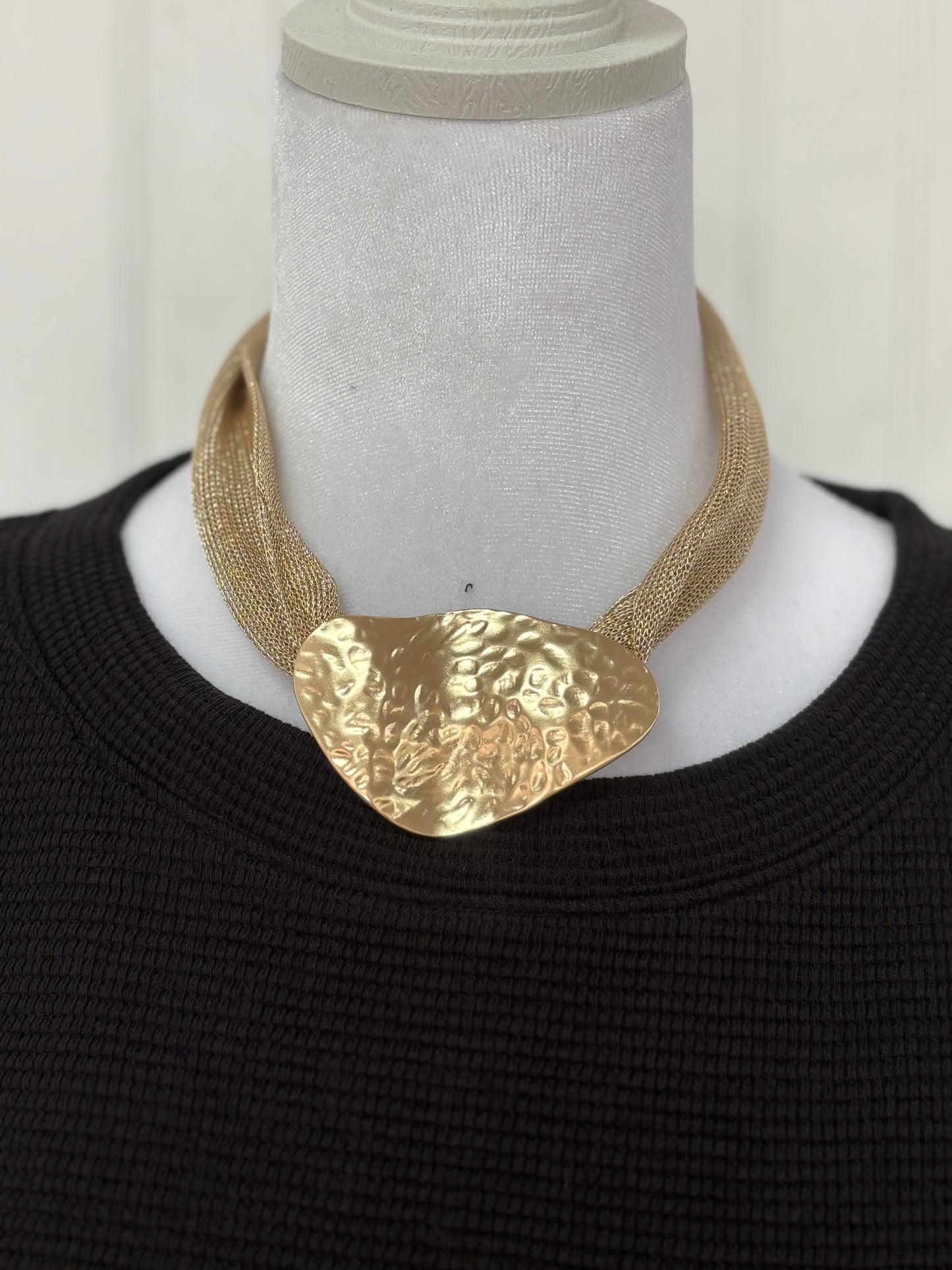 Make A Statement Gold Necklace