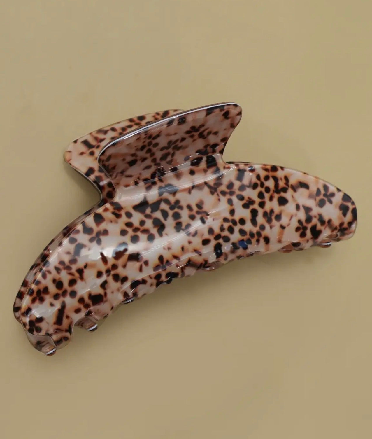Brown Speck Claw Clip