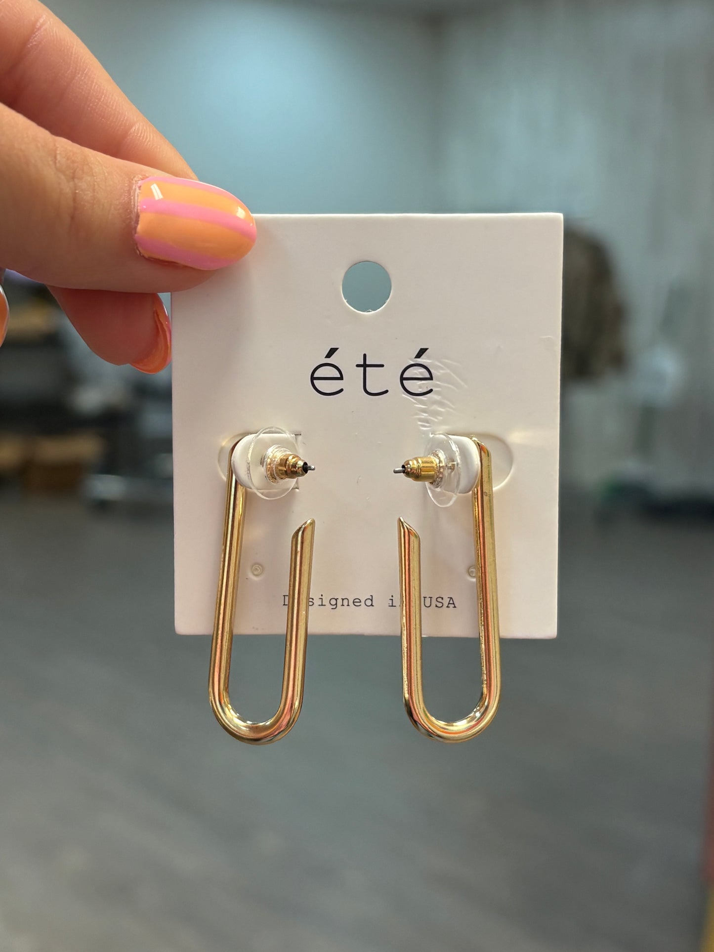 Long Hoop Earrings