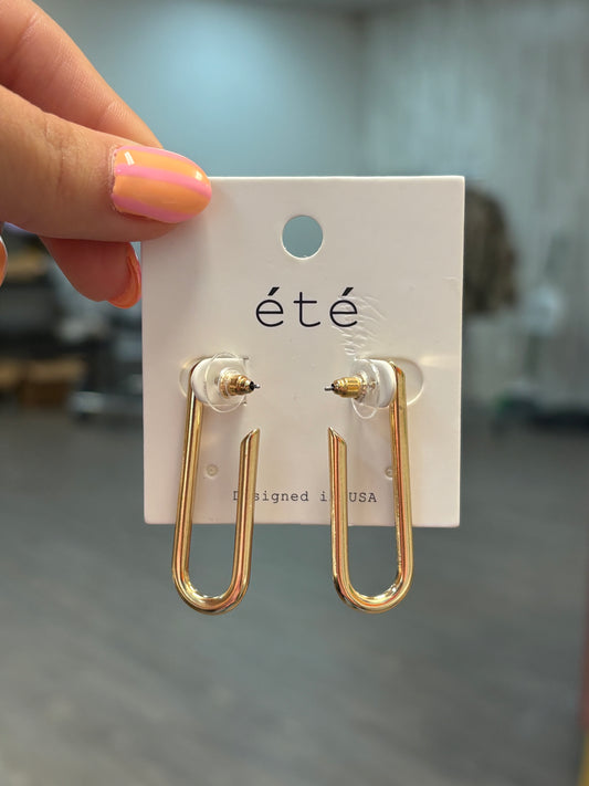 Long Hoop Earrings
