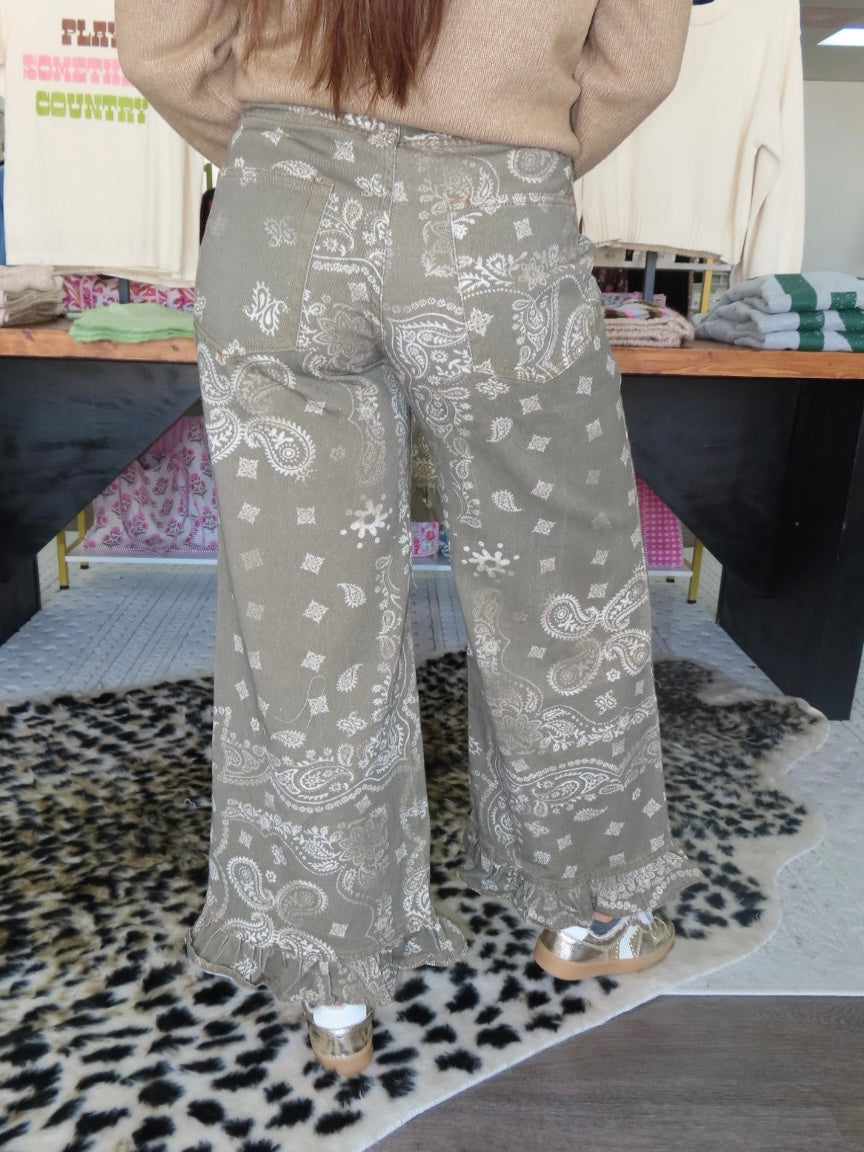 Wild Paisley Jeans