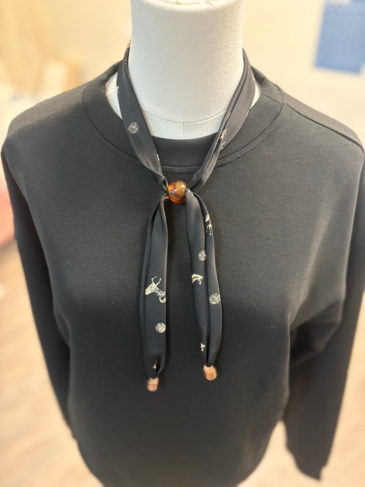 Mocha Horse Scarf Necklace