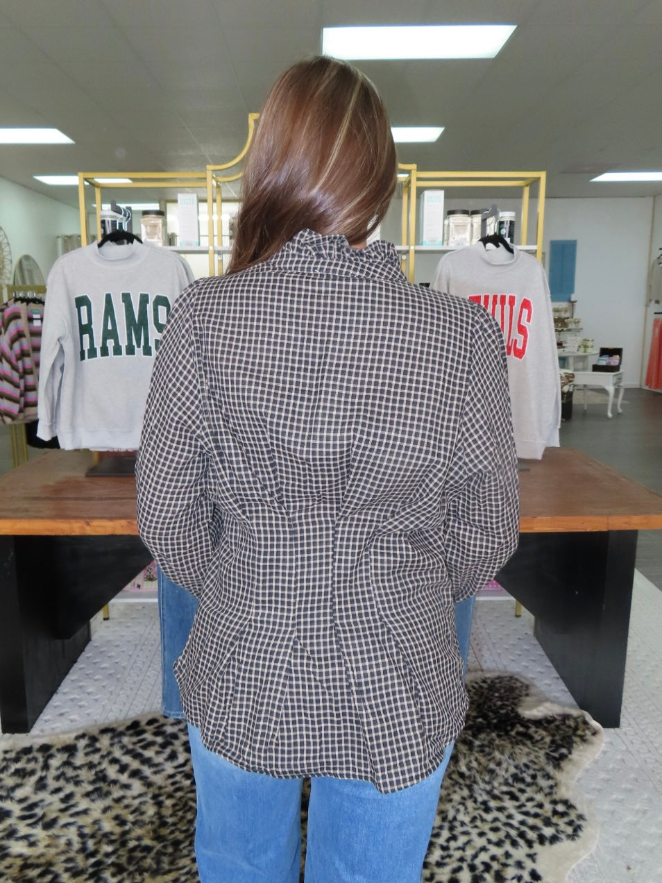 Plaid and Pretty Blouse