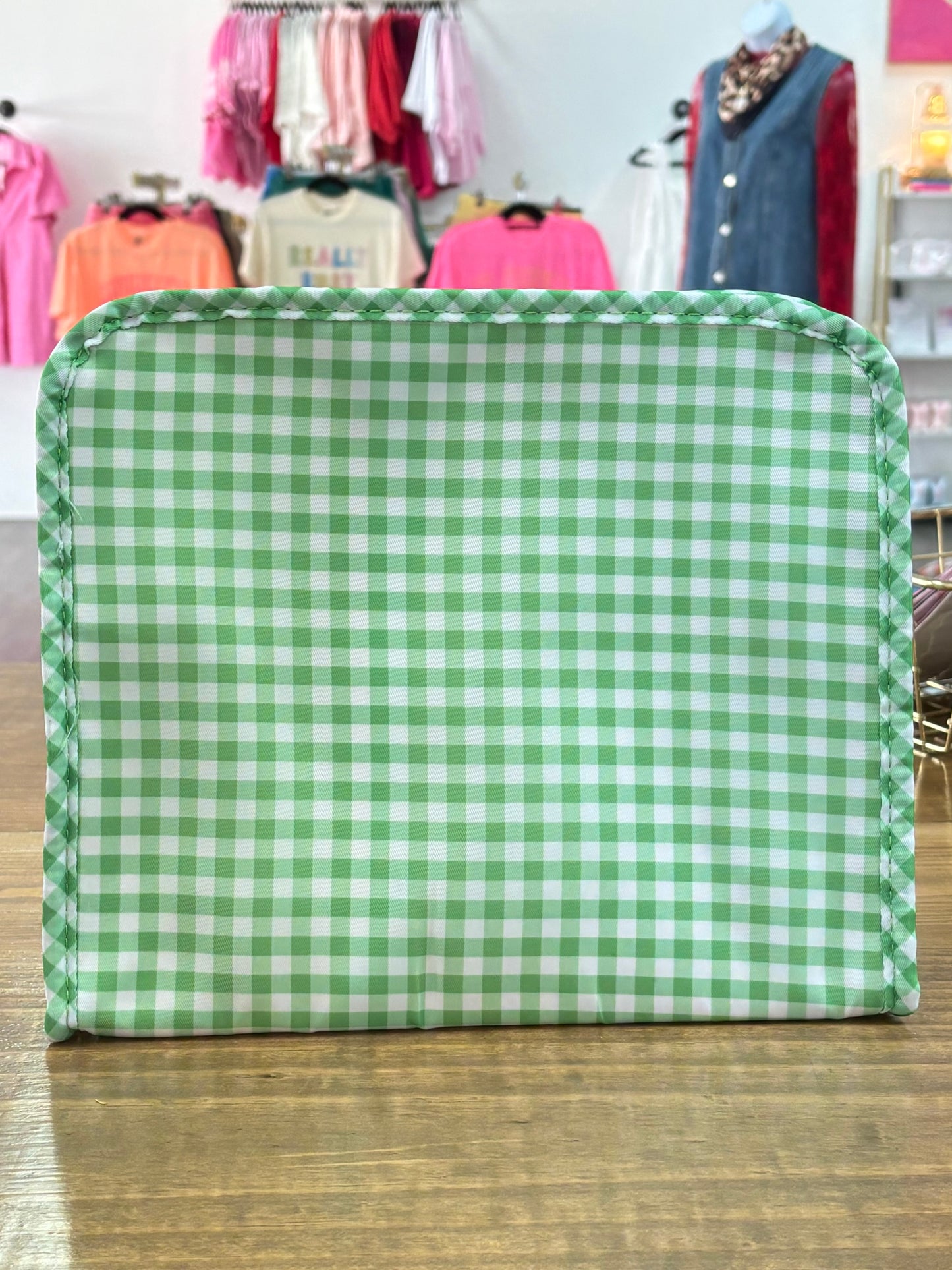 Wipeable Gingham Bag