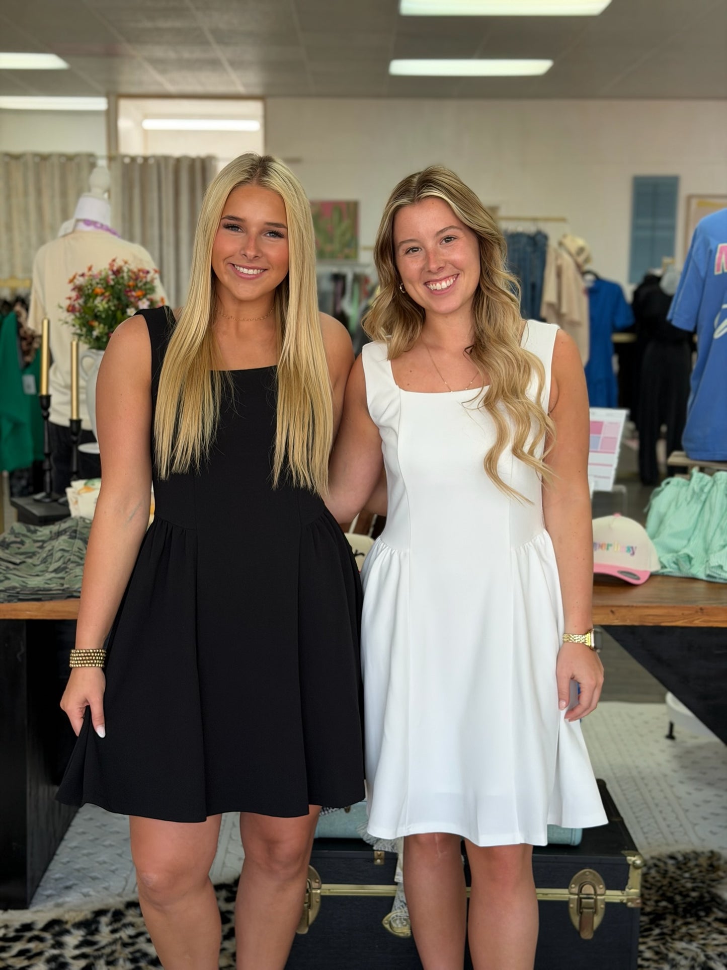 Square Neck Knit Dress