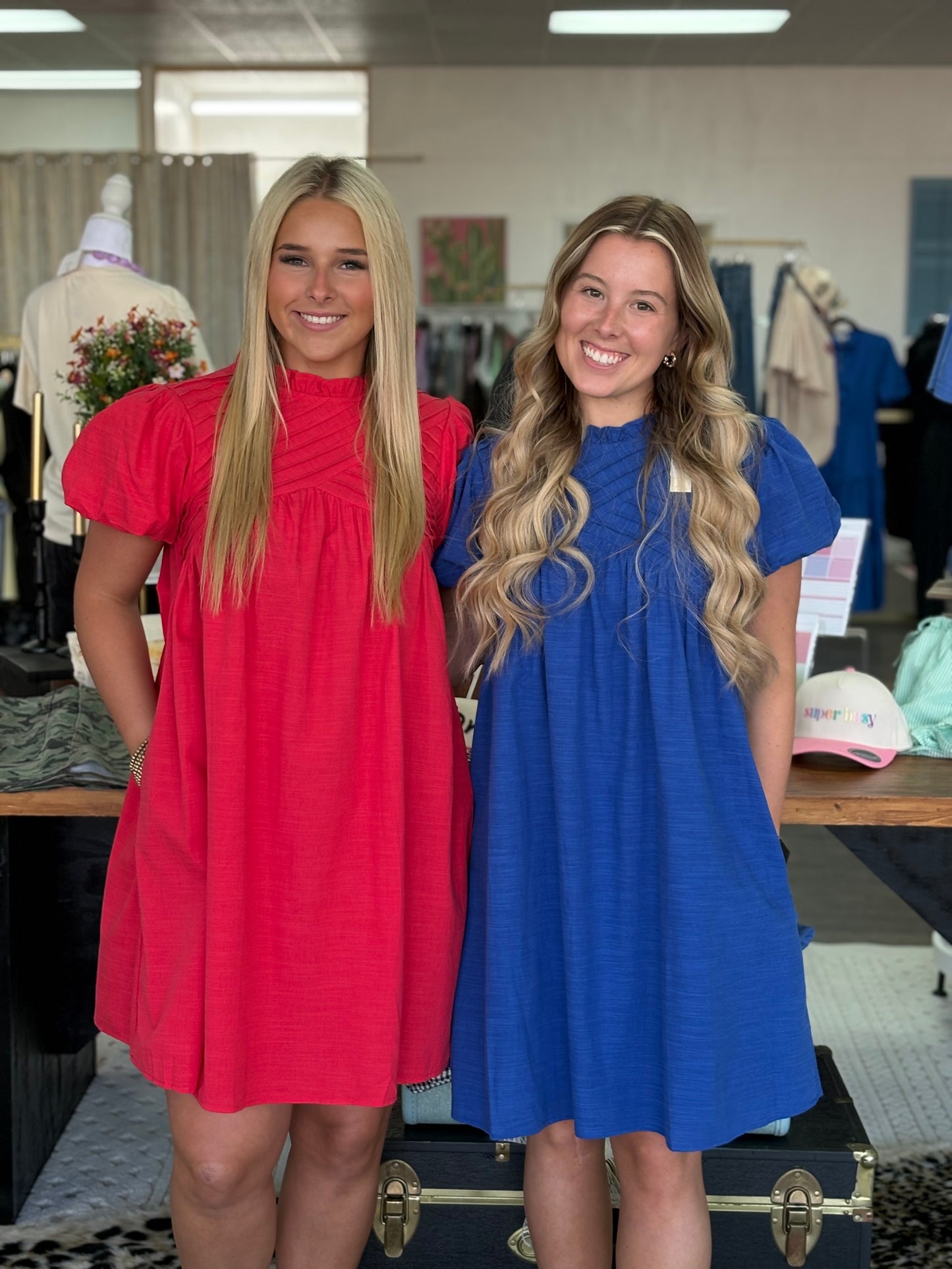 Crossover Pleated Dress