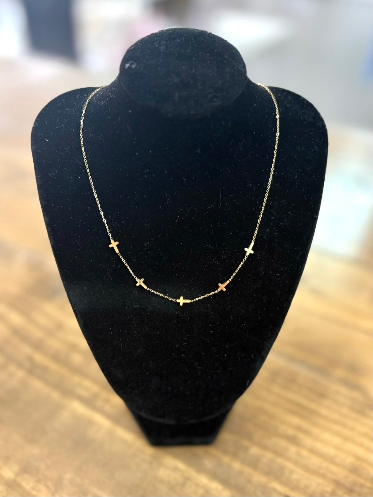 Five Cross Necklace