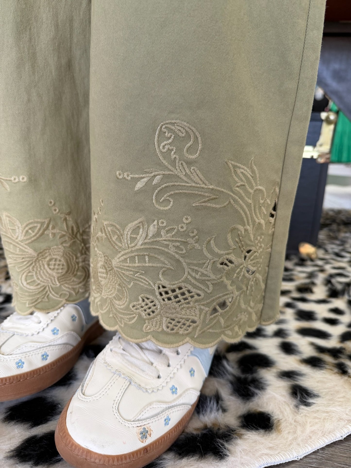 Scalloped Bottom Jeans