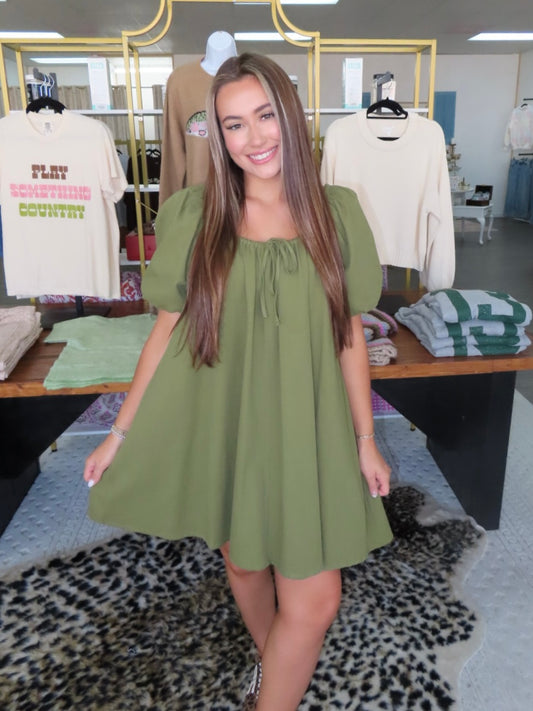 Olive Trail Dress