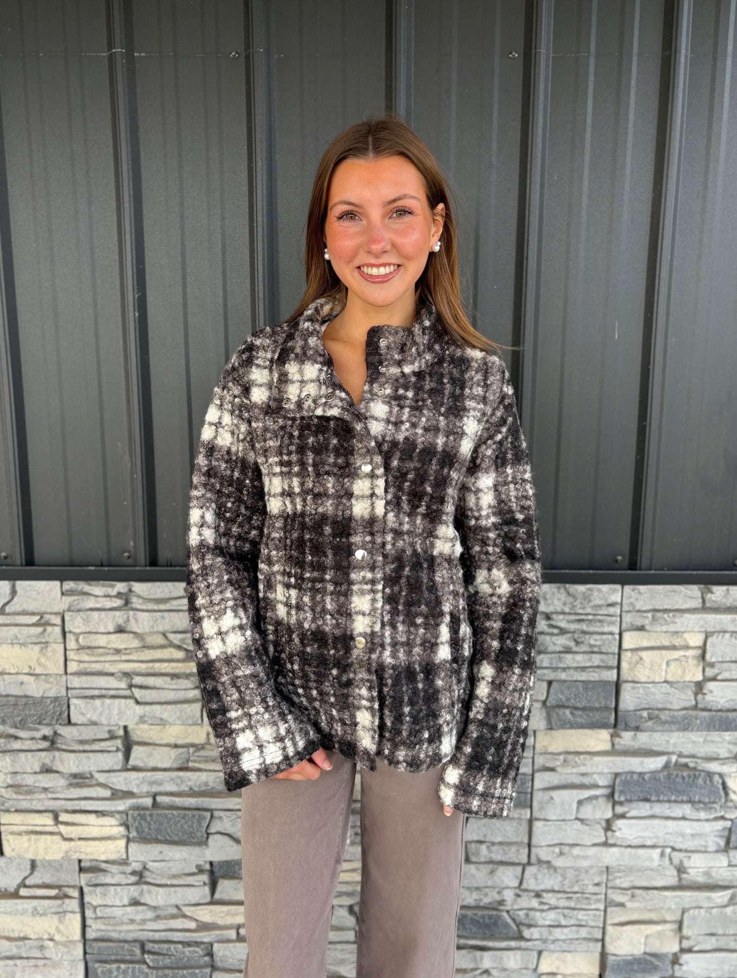 Plaid Boucle Jacket