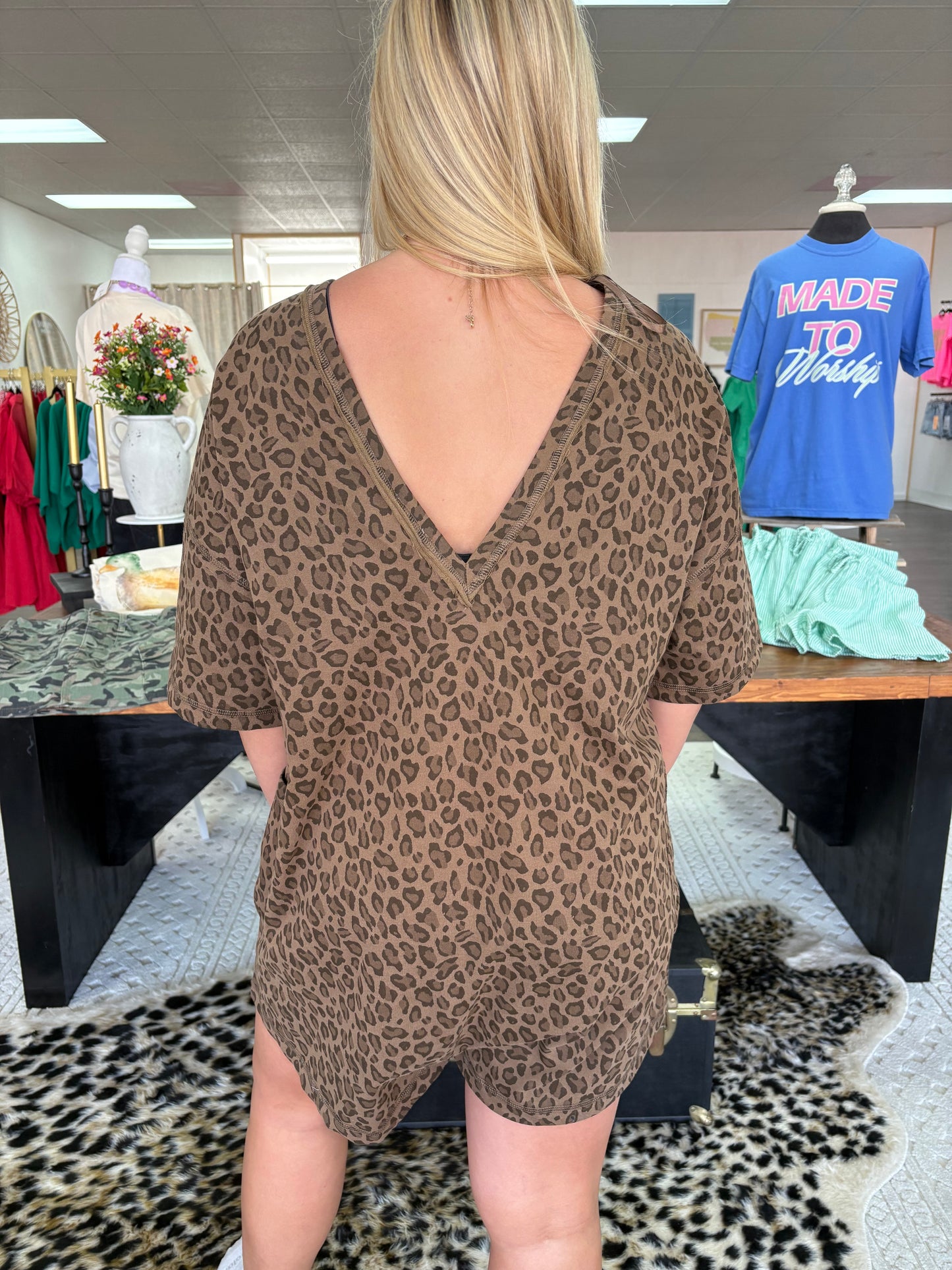 Leopard Romper