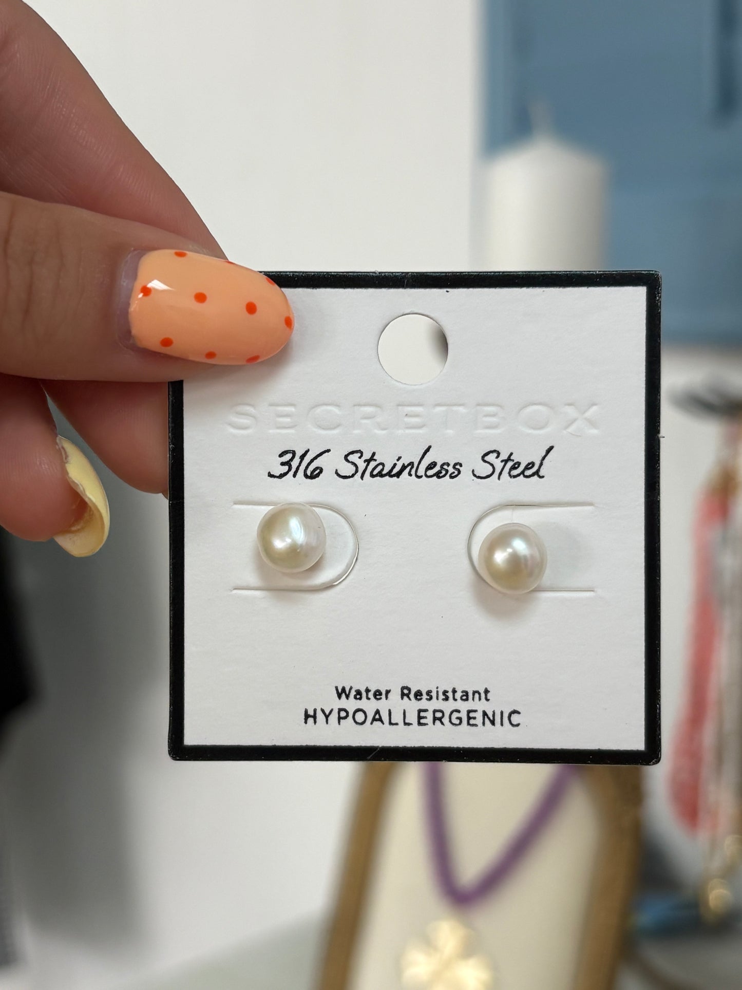 Classic Pearl Stud Earrings