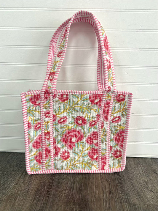 Vintage Rose Mini Tote Bag