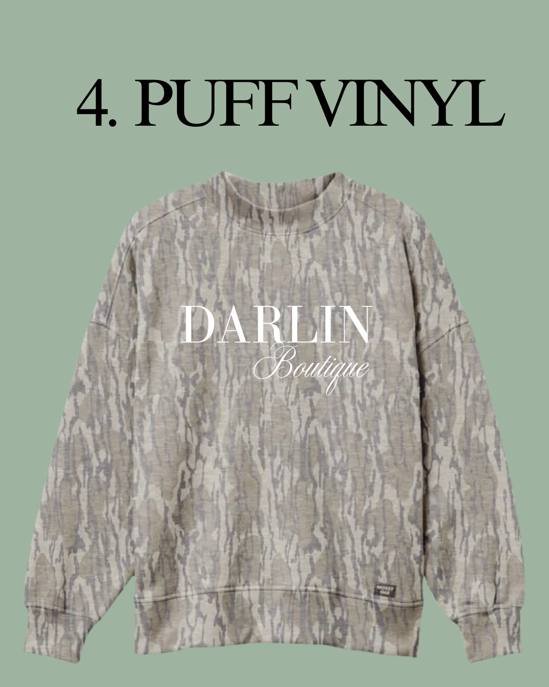 PREORDER Mossy Oak Mock Neck!