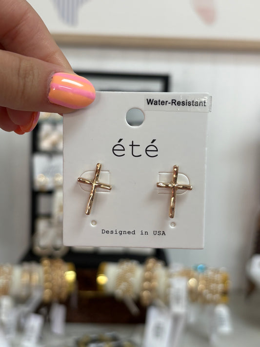 Cross Stud Earrings