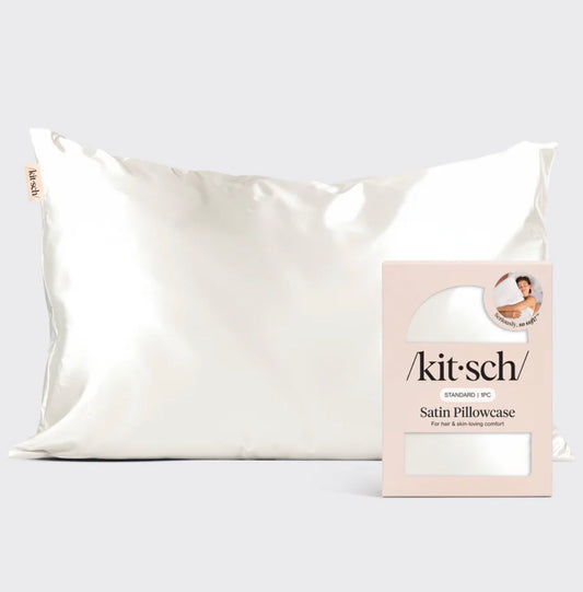 Satin Pillowcase Standard - Ivory