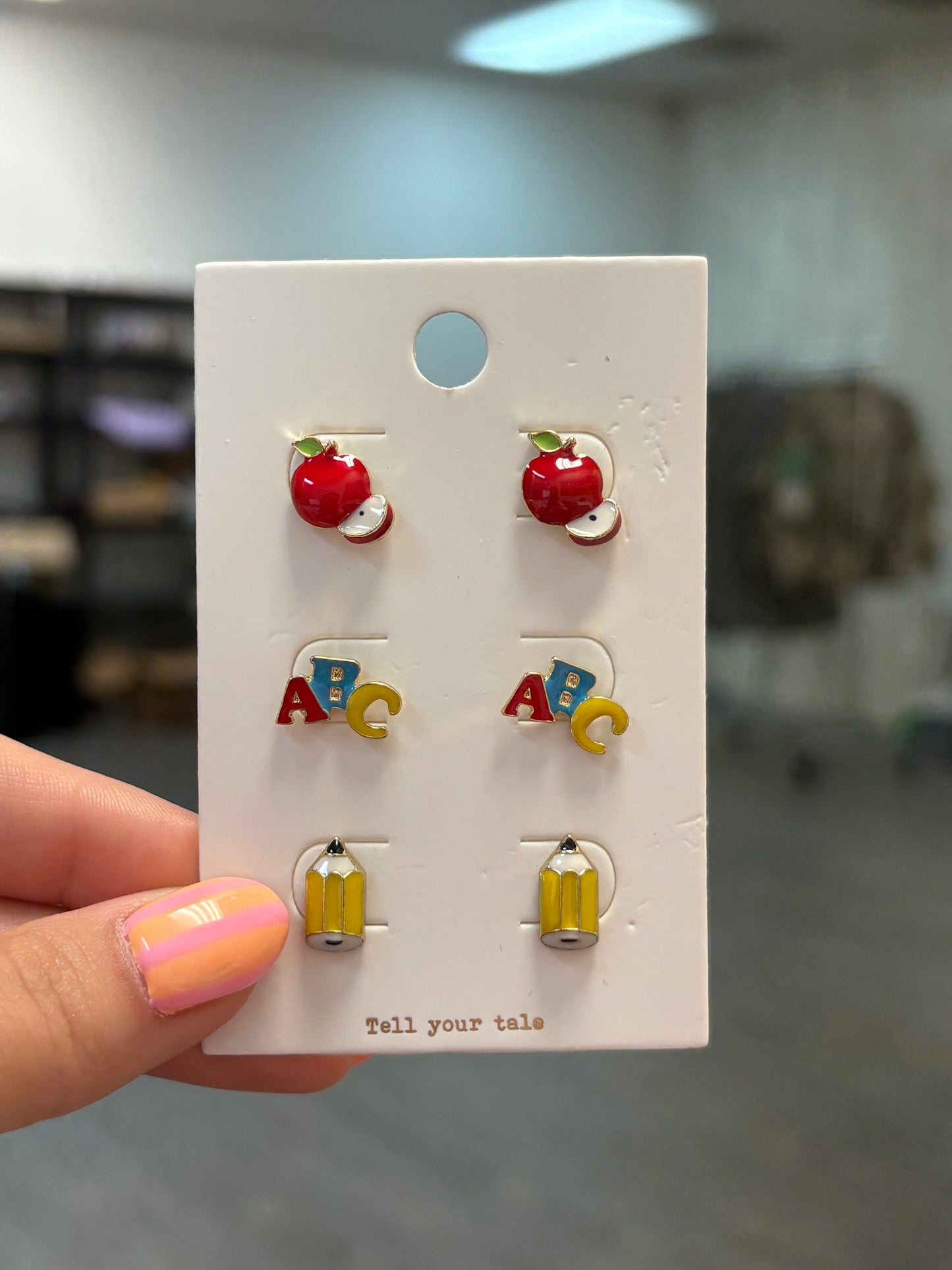 ABC Earring Set