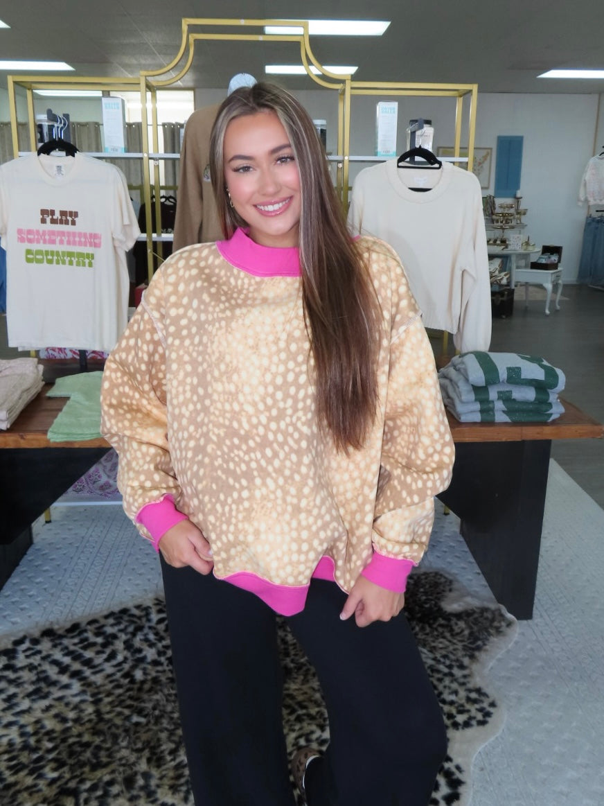 Grateful 2-Sided Mockneck Sweatshirt