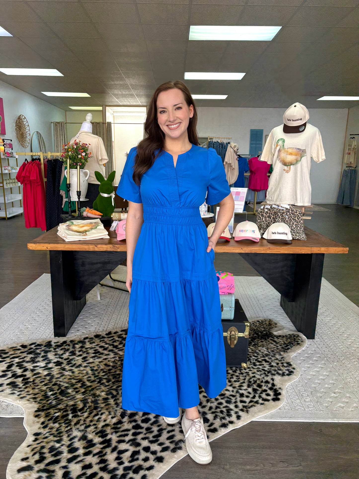 Tiered Maxi Dress- Blue