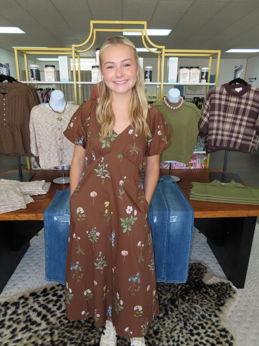 Wildflower Meadow Midi Dress