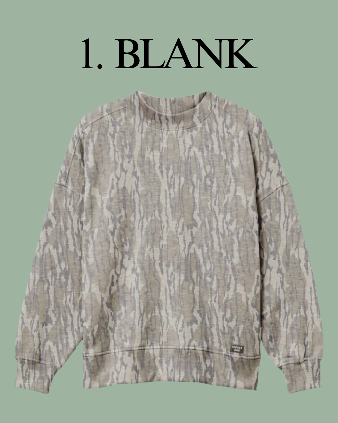 PREORDER Mossy Oak Mock Neck!