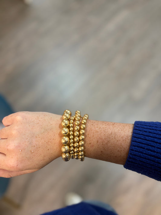 Variety Gold Beaded Bracelets