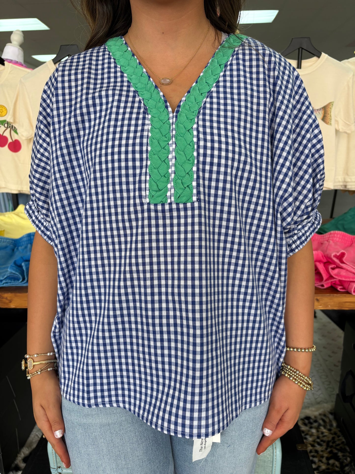 Blueberry Picnic Top