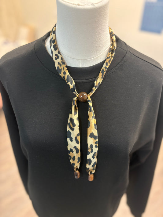 Leopard Scarf Necklace