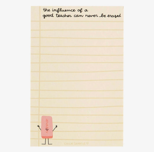 Influence of A Good Teacher Notepad