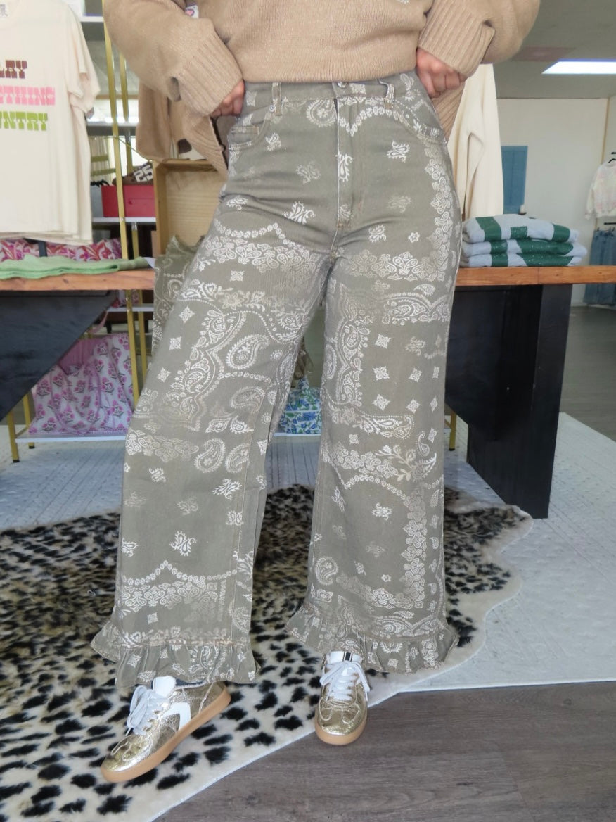 Wild Paisley Jeans