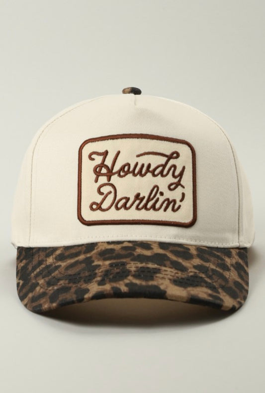 Leopard Howdy Darlin' Trucker Hat