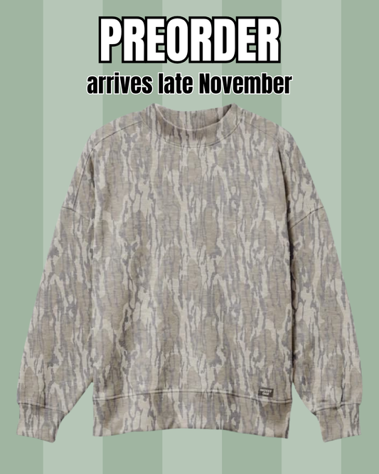 PREORDER Mossy Oak Mock Neck!