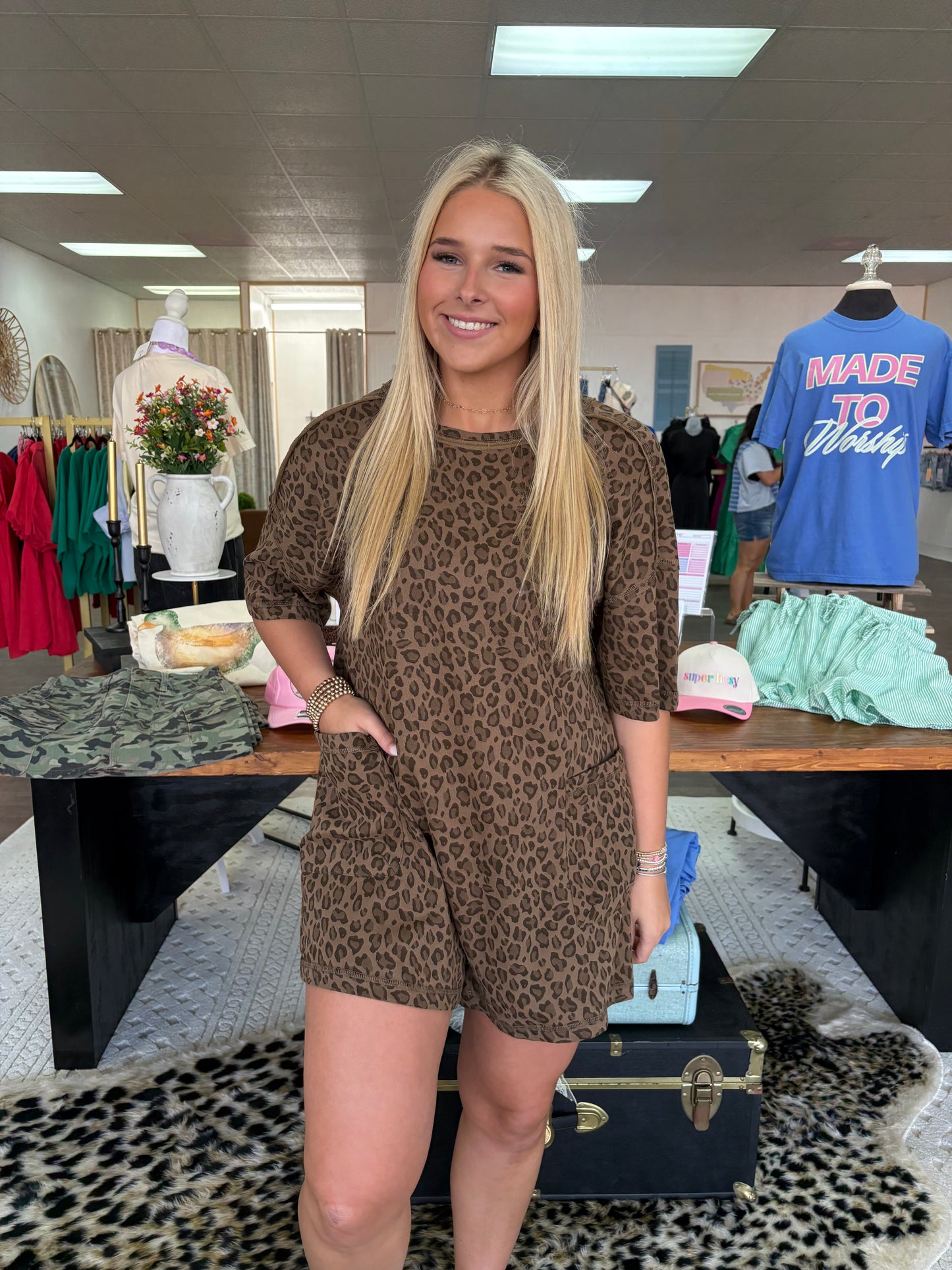 Leopard Romper