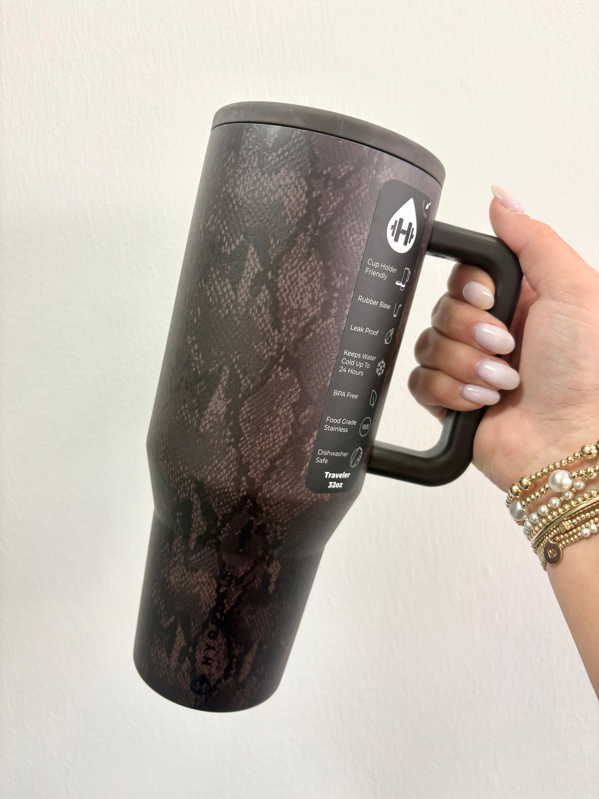 Hydrojug Snakeskin 32oz Traveler Tumbler