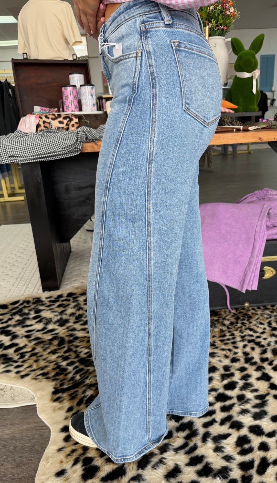 Palazzo Twisted Seam Jeans